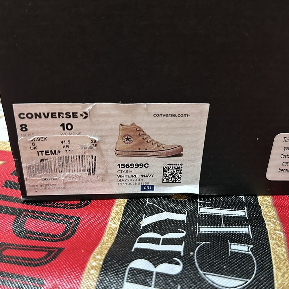 Converse White Canvas High-Tops - Picture 5 of 16